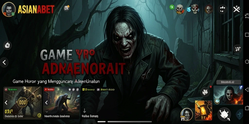 Tangkapan layar dari gameplay menyeramkan ASIANABET di dunia horor.