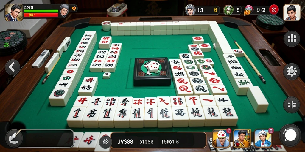 Tampilan utama JVS88 menampilkan permainan Mahjong yang seru dan menantang.
