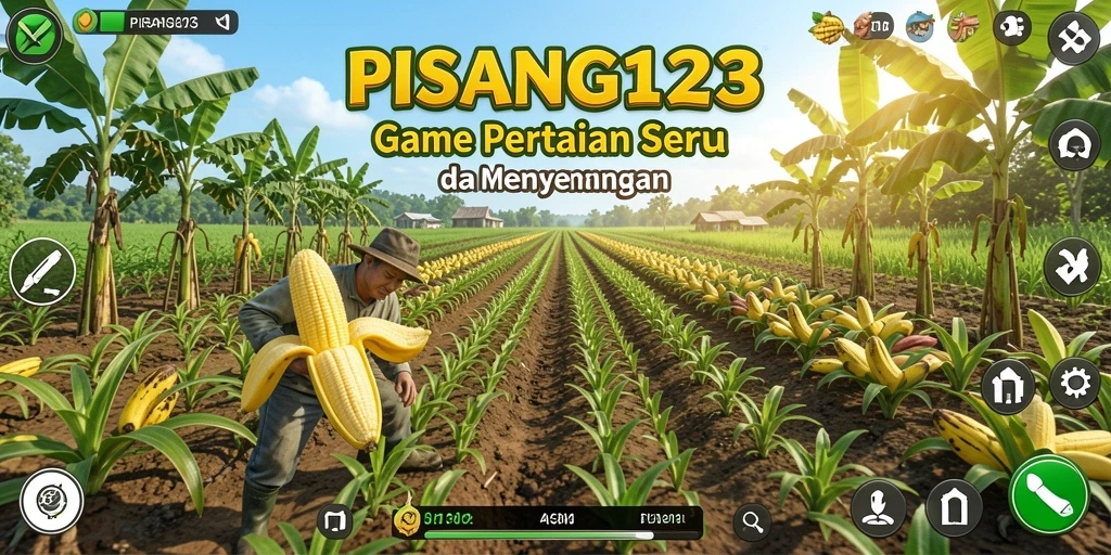 Screenshot PISANG123 menampilkan aktivitas pertanian yang menarik dan beragam.