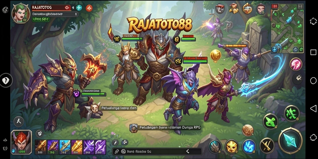 Tampilan gameplay seru dan mendalam di RAJATOTO88.