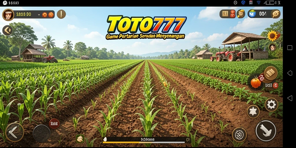 Tampilan menarik dari gameplay Farming dalam TOTO777.