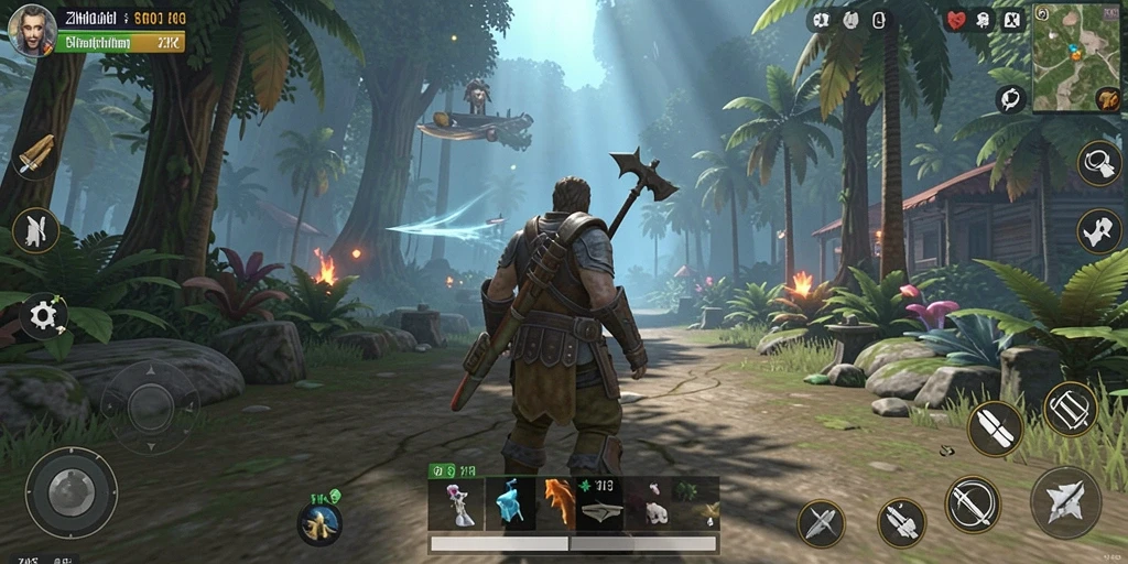 Tampilan gameplay ZK3 yang menarik dan penuh warna.